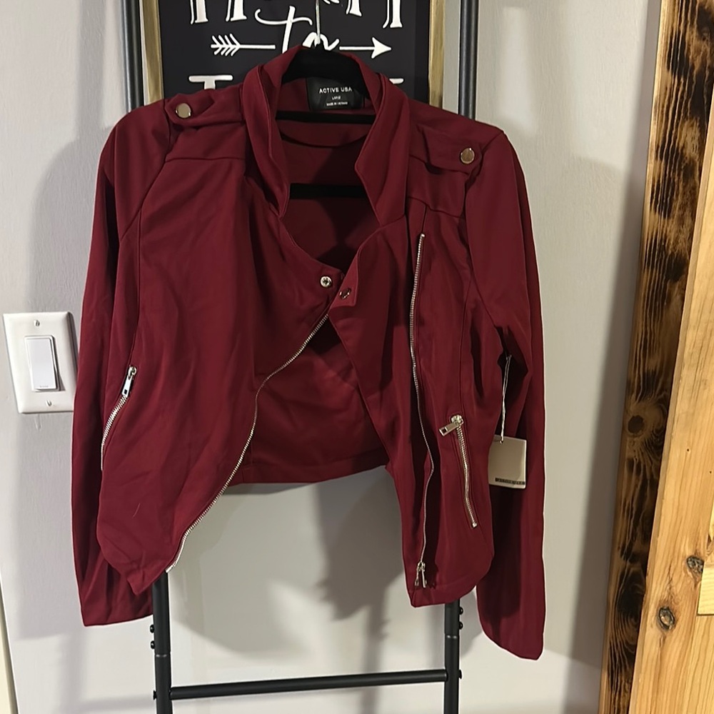 Active USA Women's Red Jacket